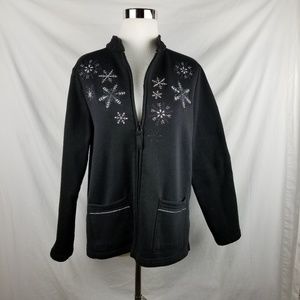 Breckenridge PL Snowflake Petite Womens Jacket